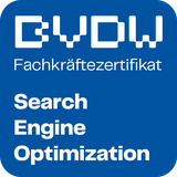 BVDW Fachkräftezertifikat: Search Engine Optimization — persönlich an Matthias verliehen